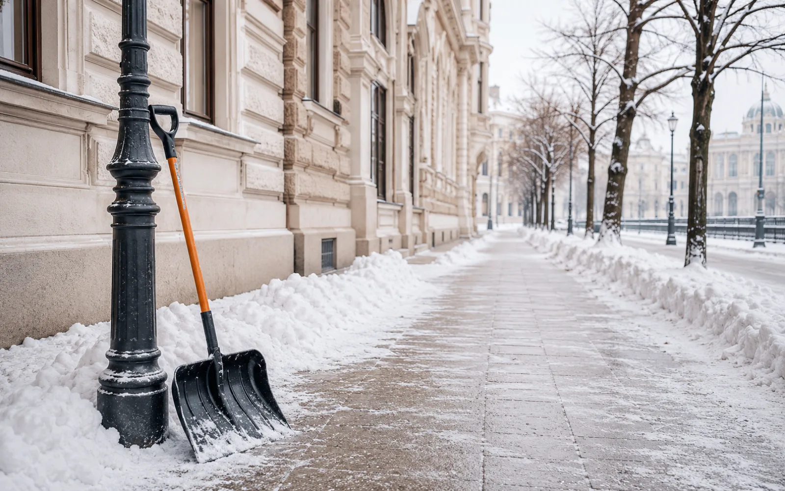 Schneeräumung im Winter